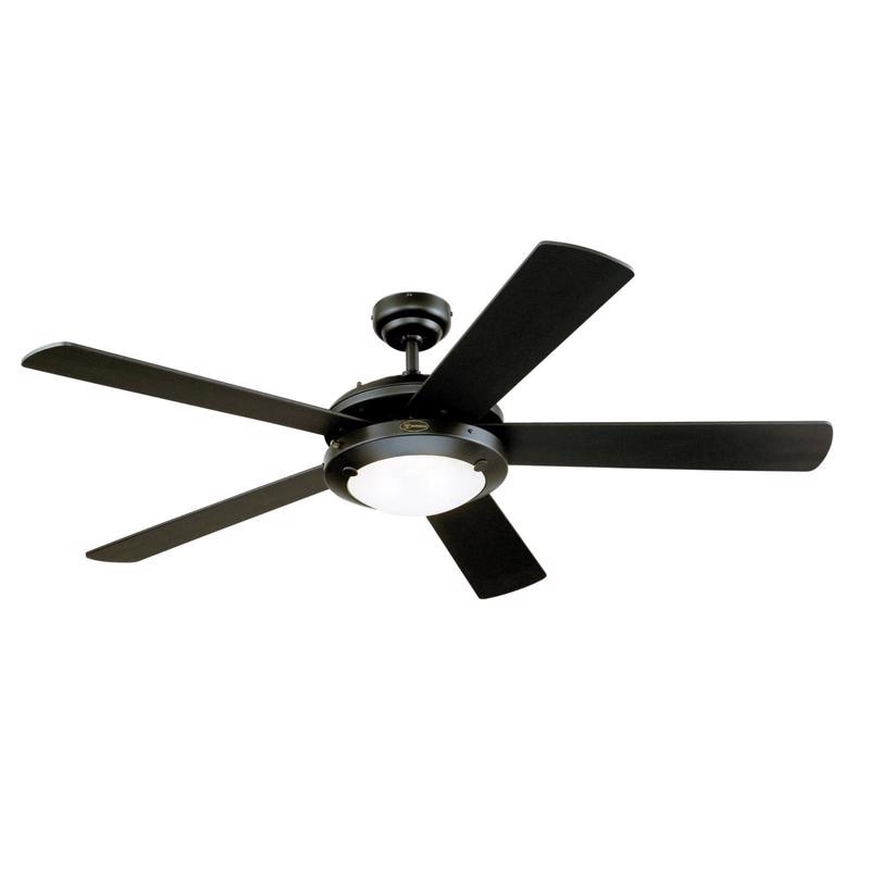 CEILING FAN BLK 52"
