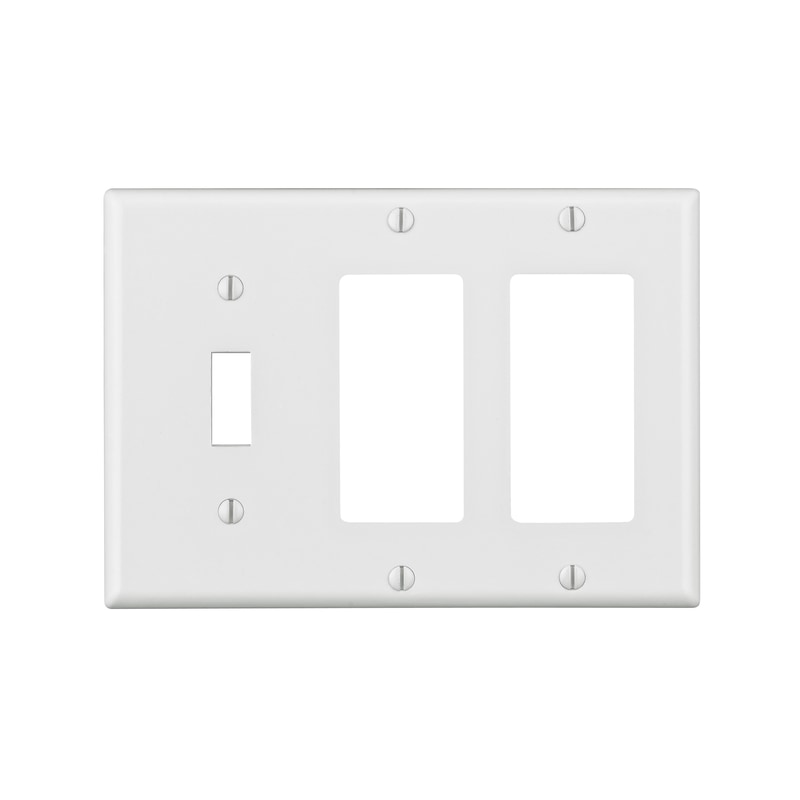 WALL PLATE WHITE 3GANG