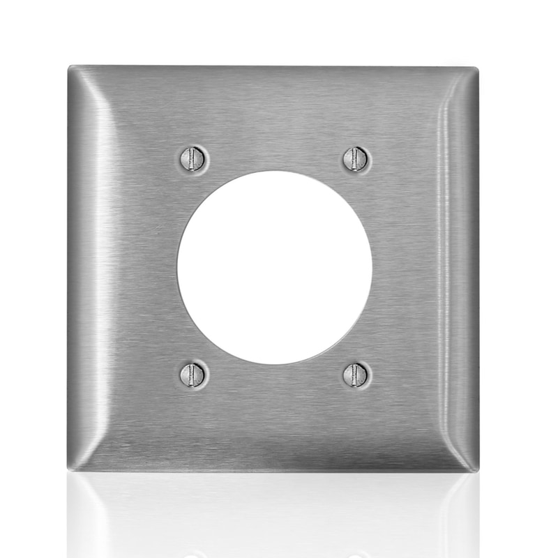 WALLPLATE 2G RECEPT SS