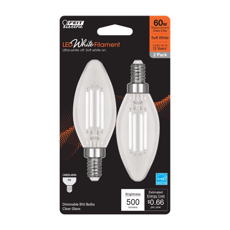 FT LED B10 SW 60W 2PK