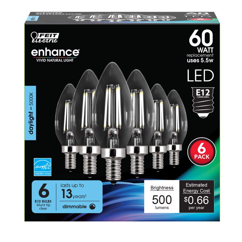 LED DM B10E12 DL 60W 6PK