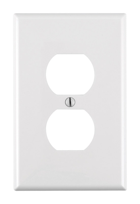 WALLPLATE DUPLEX 1G WHT