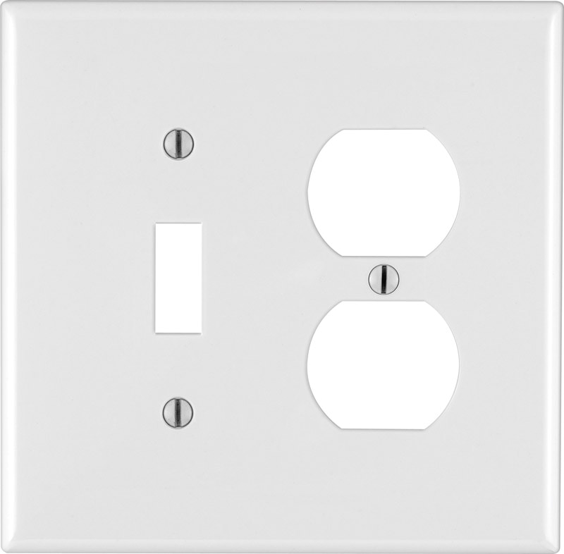 WALLPLTE DPL/TOGLE 2G WH