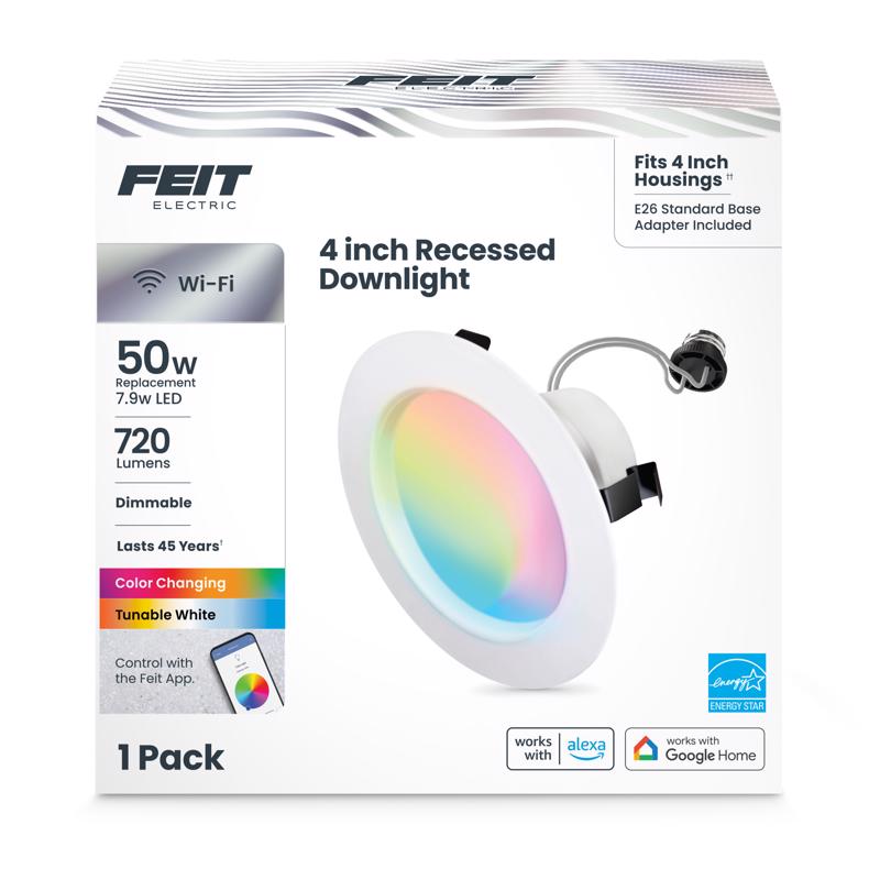 RECESD LED DIM WHT 4"W