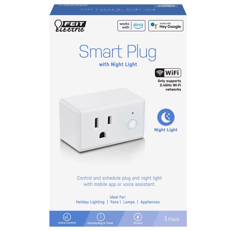 PLUG W/NGHTLT SMART WHT