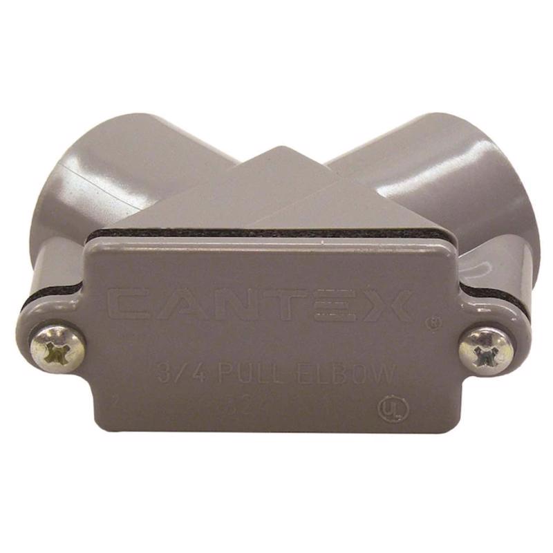 PULL ELBOW PVC 3/4"/1/2"