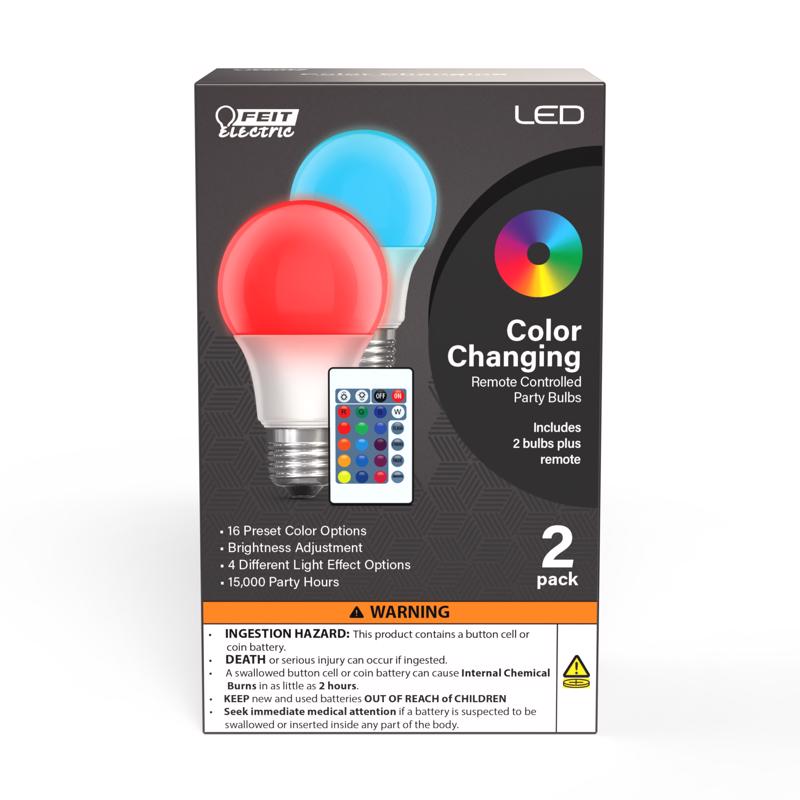 PARTY BULB A19 E26 2PK