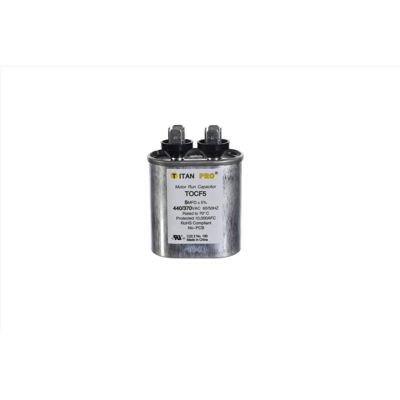 OVAL RUN CAPACITOR 5MFD