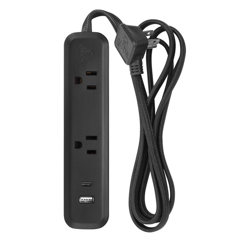 POWER STRIP INDR BLCK 6'