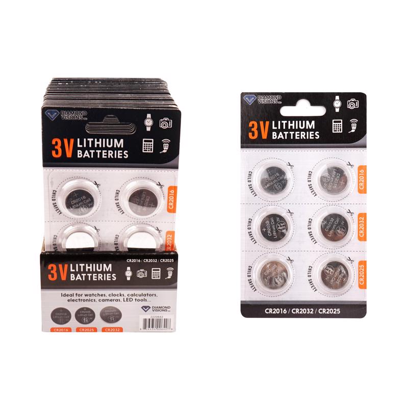 BATTERIES LITH 3V 6PK