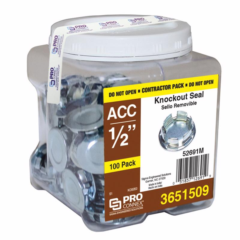 KNOCKOUT SEAL 1/2" 100PK