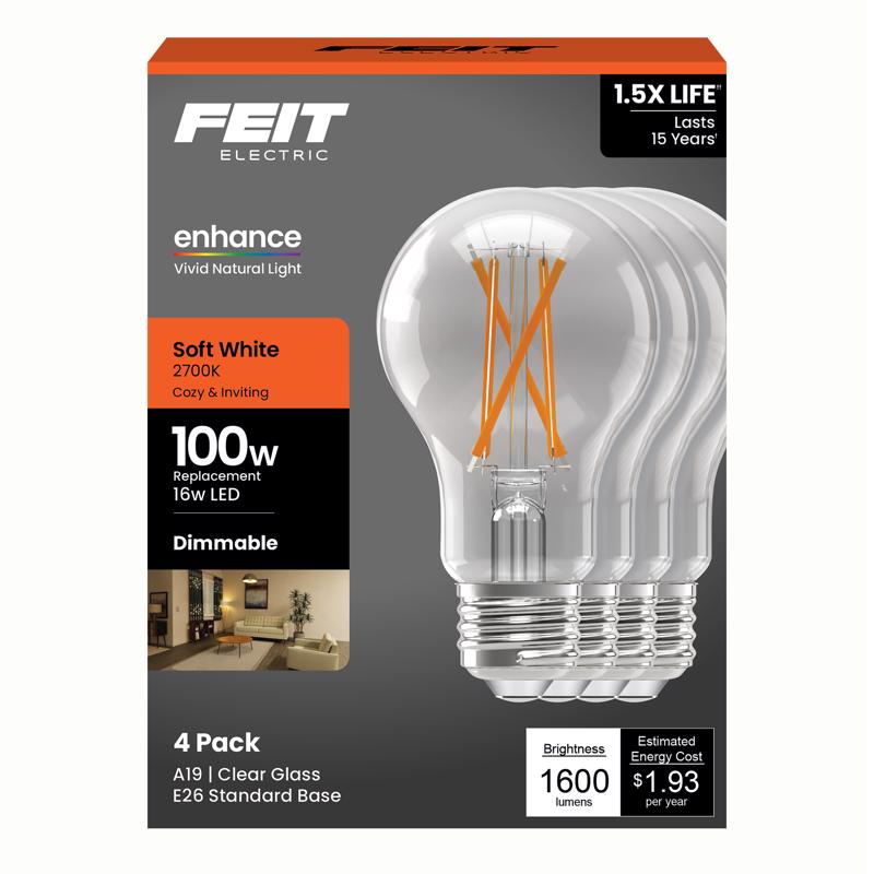 FT LED A19 SW 100W 4PK