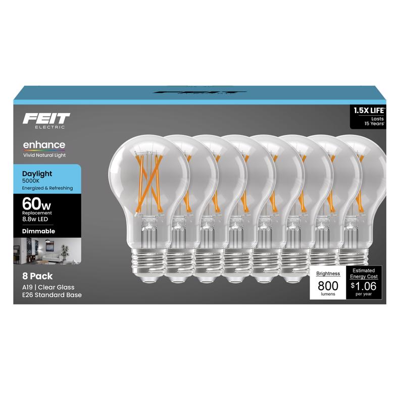 FT LED WF A19 DL 60W 8PK