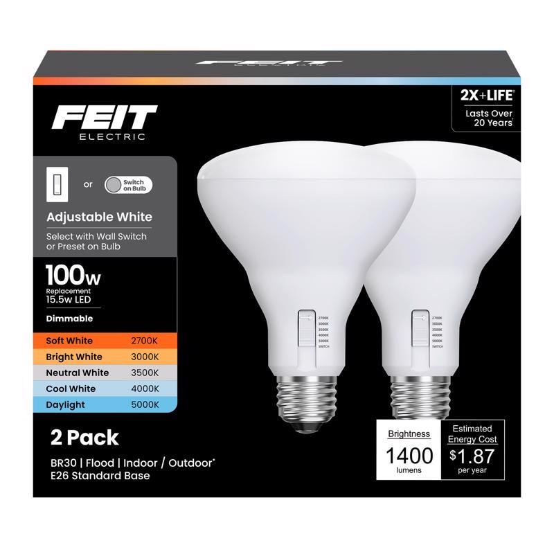 FT LED BR30 AW 100W 2PK