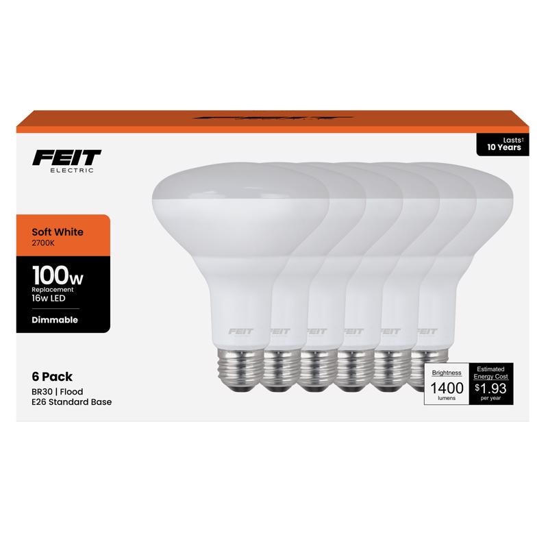 FT LED BR30 SW 100W 6PK
