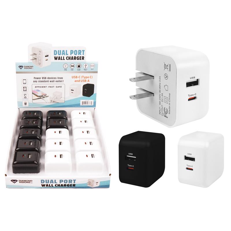 2 PRT USB WL CHG BLK/WHT