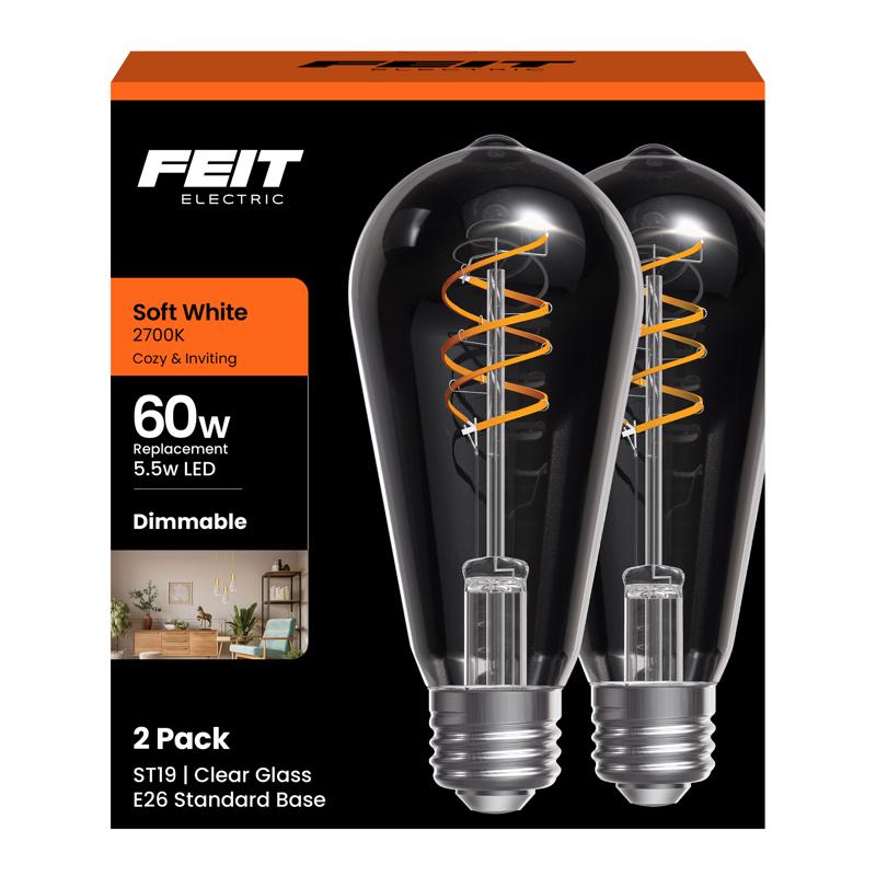 FT LED ST19 SW 60W 2PK