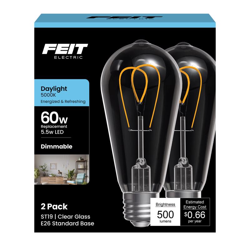 FT LED ST19 DL 60W 2PK