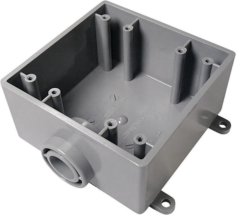 BOX PVC 2GANG FSE 1/2"