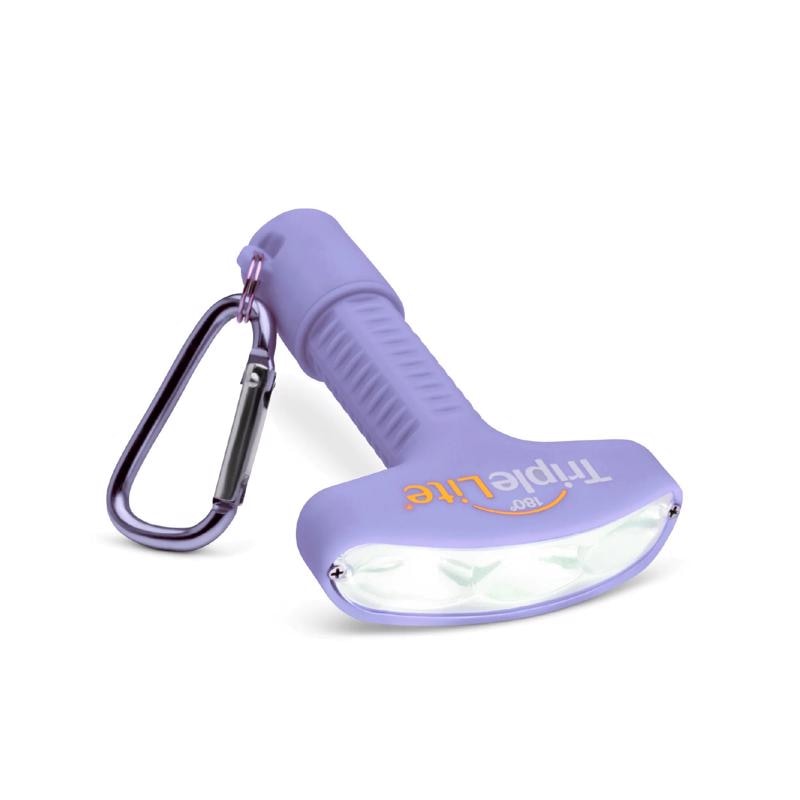 FLSHLGHT ABS PLST PUR 3"