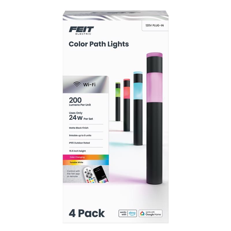 PTH LT LED BLK 15.5" 4PK