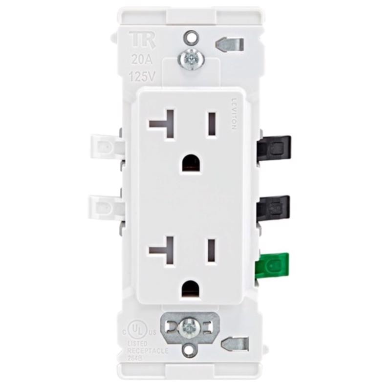 OUTLET WHT 20A 10PC