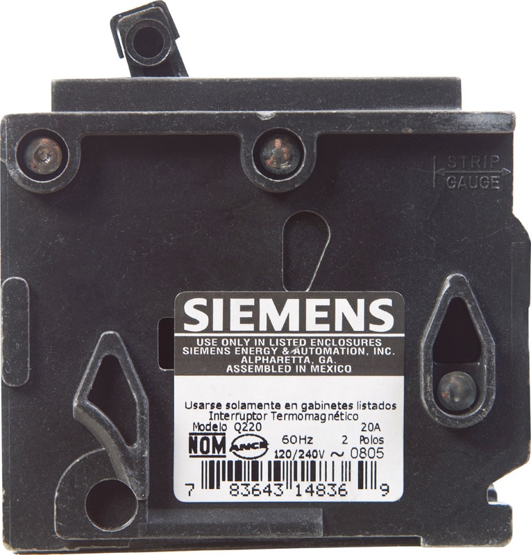 BRKR SIEMENS 2P 20A 2"