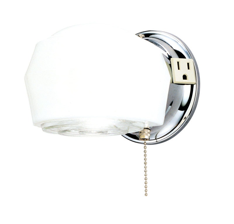 FIXT SCONCE 1L WHT/CHRM