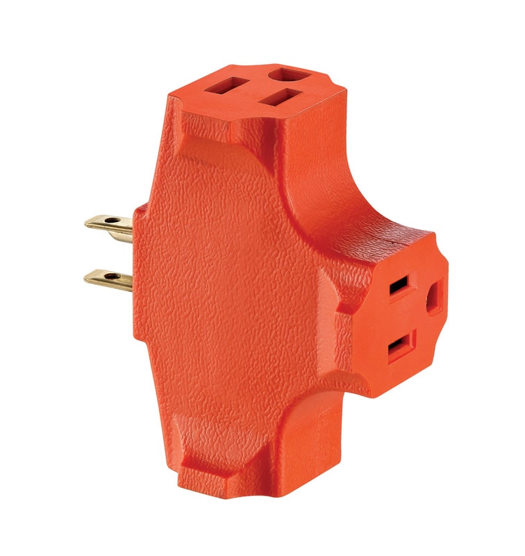 OUTLET ADAPTER ORNG 15A