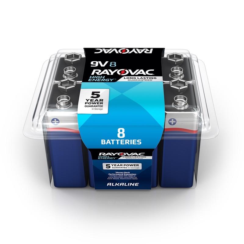 BATTERY ALKALINE 9V 8PK