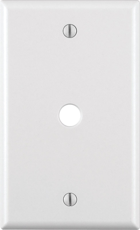 PHONE/CABLE WALPLT 1G WH