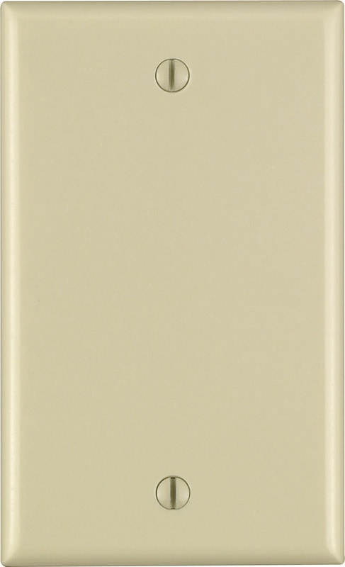 BLANK WALLPLATE 1G IVORY