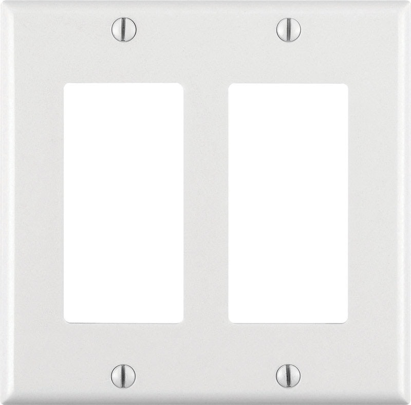 DECORA WALLPLATE 2G WHT