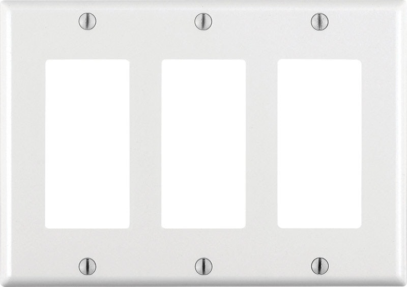 DECORA WALLPLATE 3G WHT