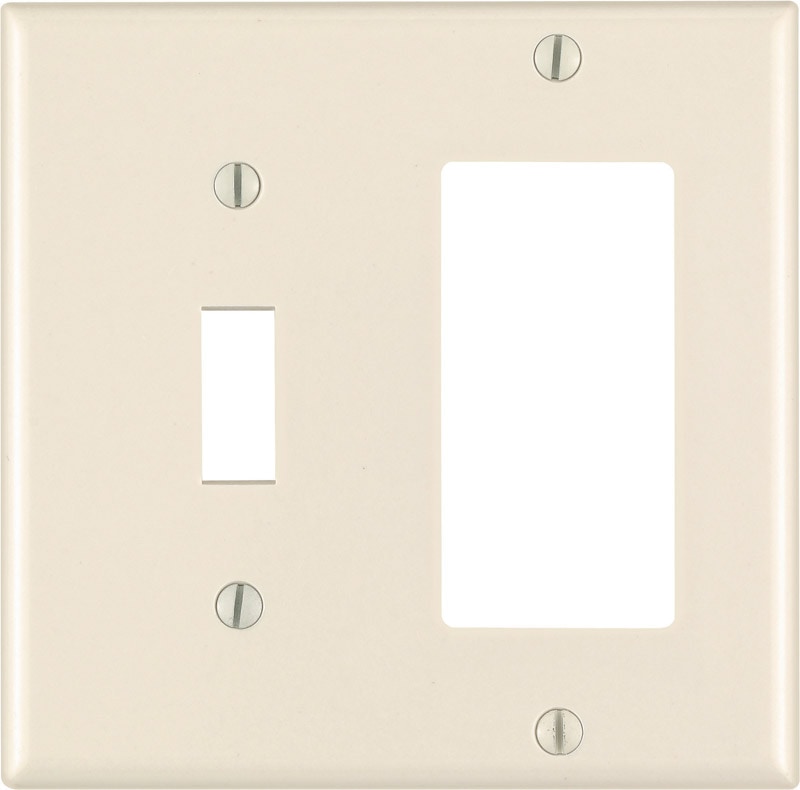 WALL PLATE 2G ALMOND