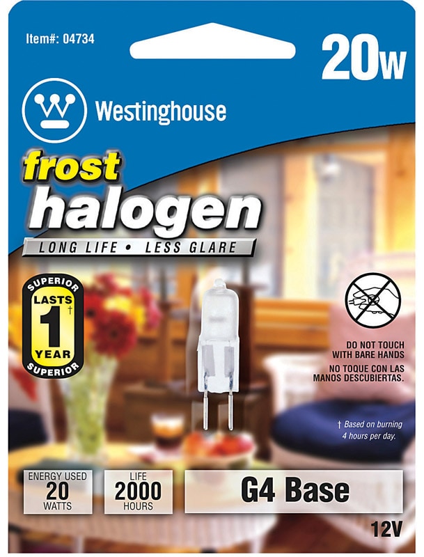 HALOGEN BULB WHT 20W T3