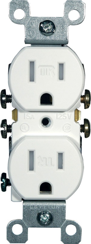 RCPTCL OUTLET DUPLEX 15A