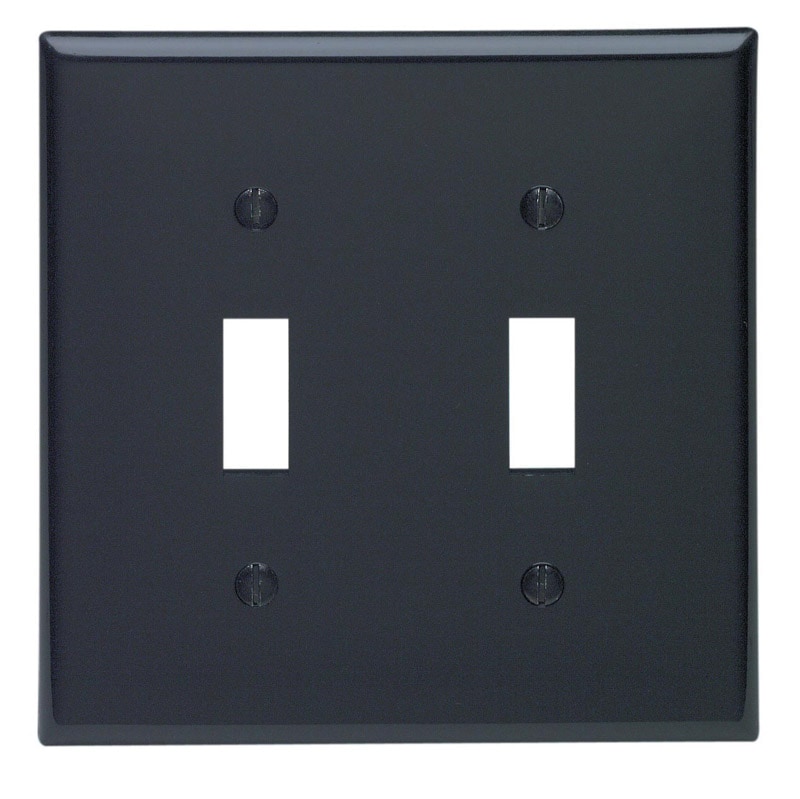 WALLPLATE 2G STD TOG BLK