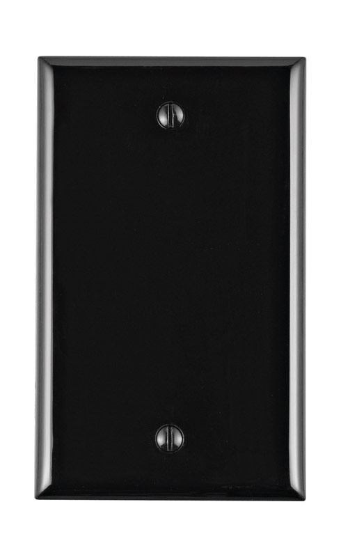 WALLPLATE BLANK 1G BLACK