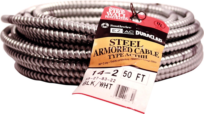 CABLE AC STEEL14-2  50'