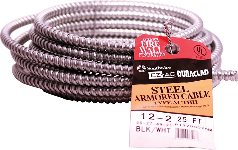 CABLE AC 12-2 STEEL 25'