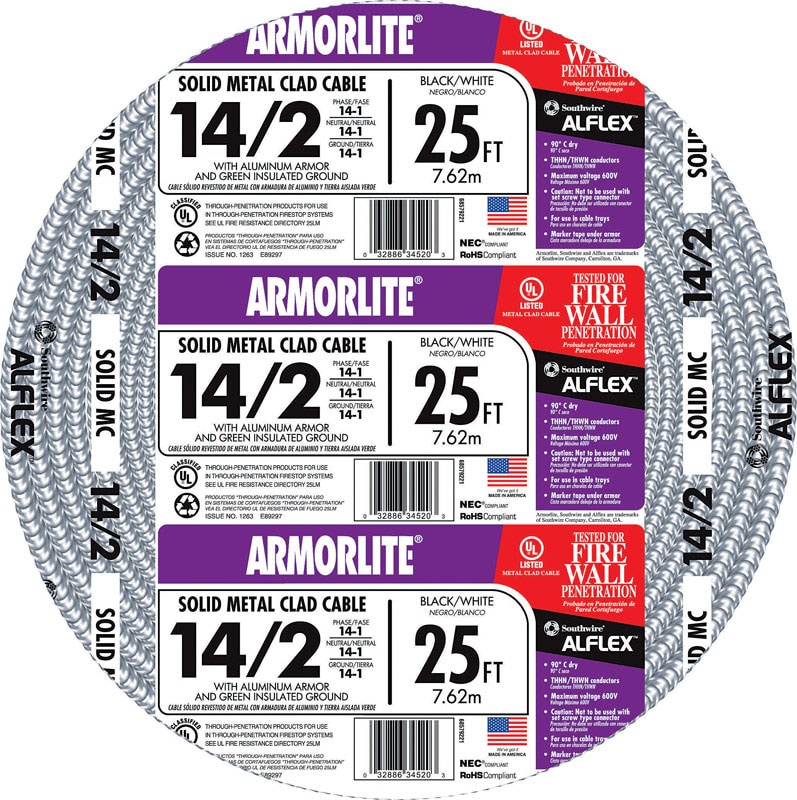 CABLE MC14-2 ALUM 25'