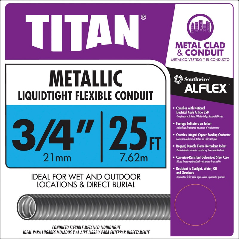 CONDUIT LQTMTL 3/4"X25'