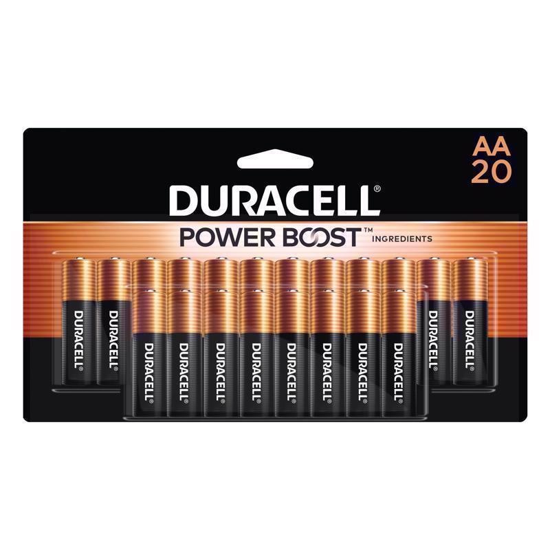 BATTERY ALKALINE AA 20PK