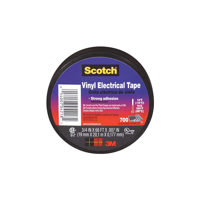 ELEC TAPE 3/4"X66' BLK