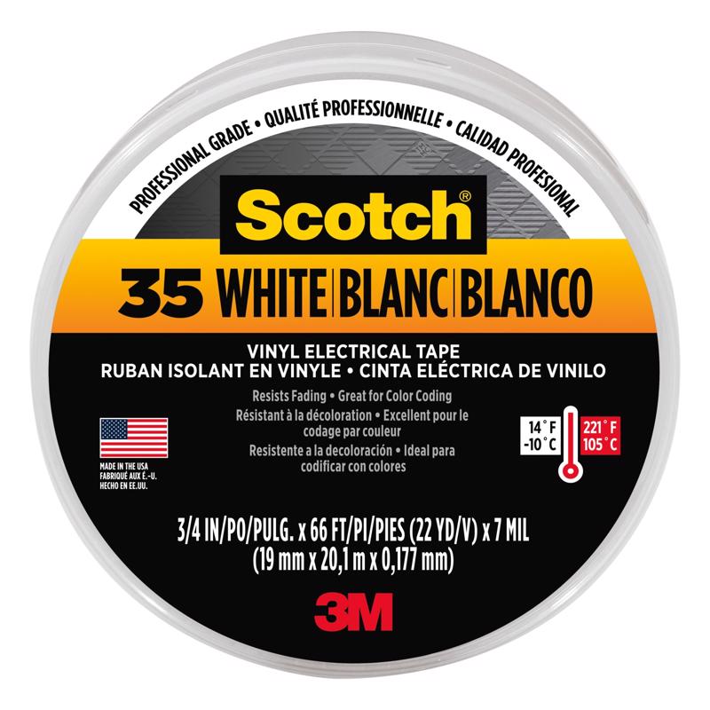 ELEC TAPE 3/4"X66' WHT