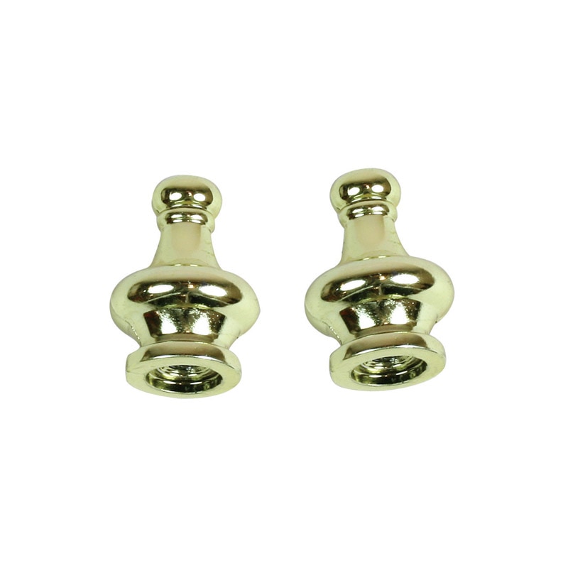 FINIAL 1-1/4" BRASS PK/2