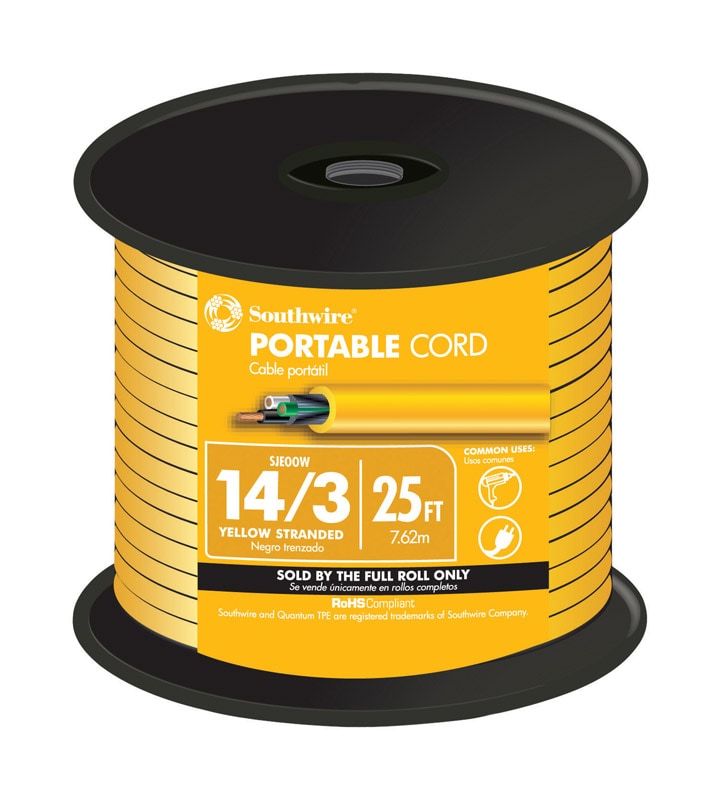 WIRE SJEOOW 14-3 BLK