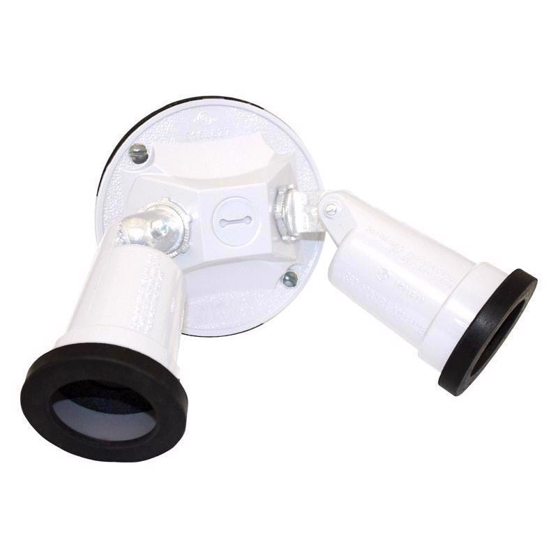 RND CVR/2LMPHLDR KIT WHT