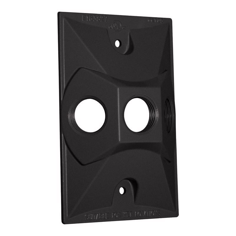 1G CVR W/THREE 1/2"H BRZ